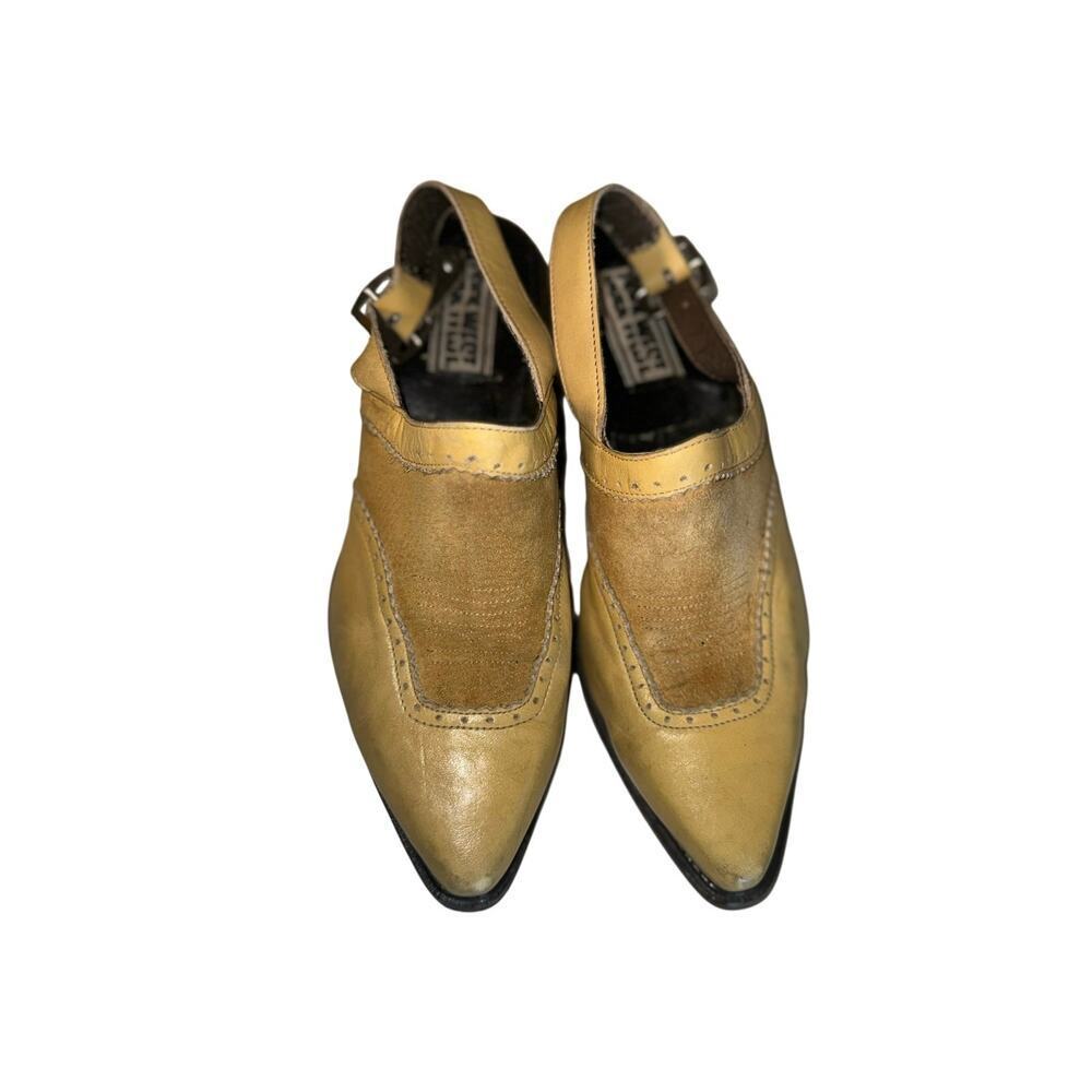 Vintage women's western mustard booties sz 8.5